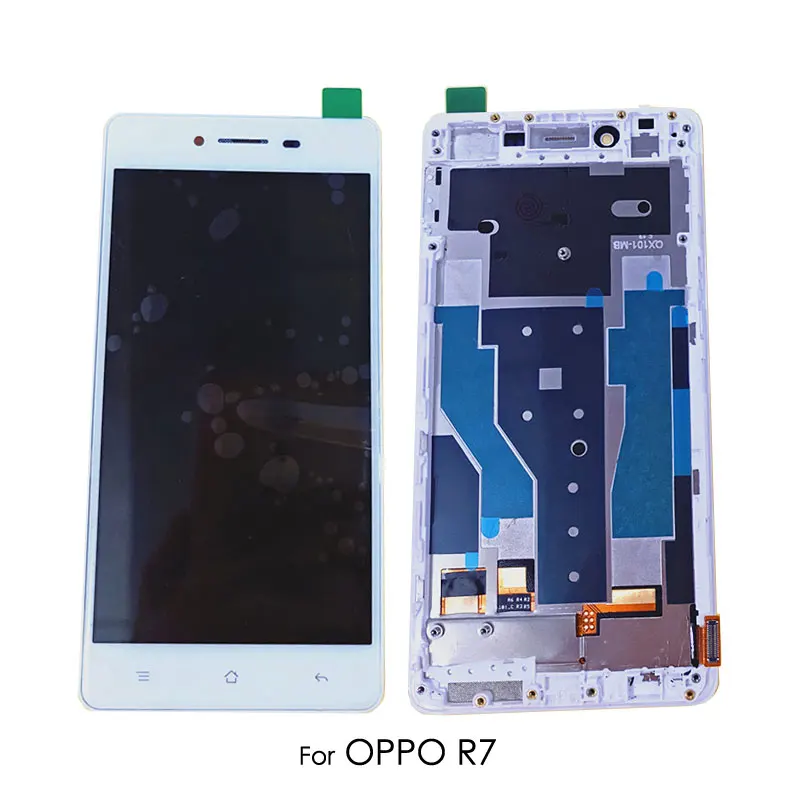 Для OPPO R7 Plus R7P ЖК дисплей сенсорный экран дигитайзер с передней крышкой рамка