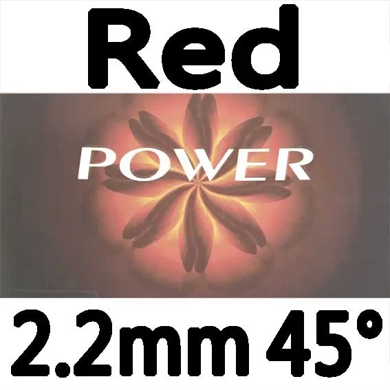 POW Red 2.2mm H45 Новинка 729 серия Блум, резиновый с губкой для настольного тенниса, Скорость дуги, контроль мощности, весло для пинг-понга - Цвет: POW Red 2.2mm H45
