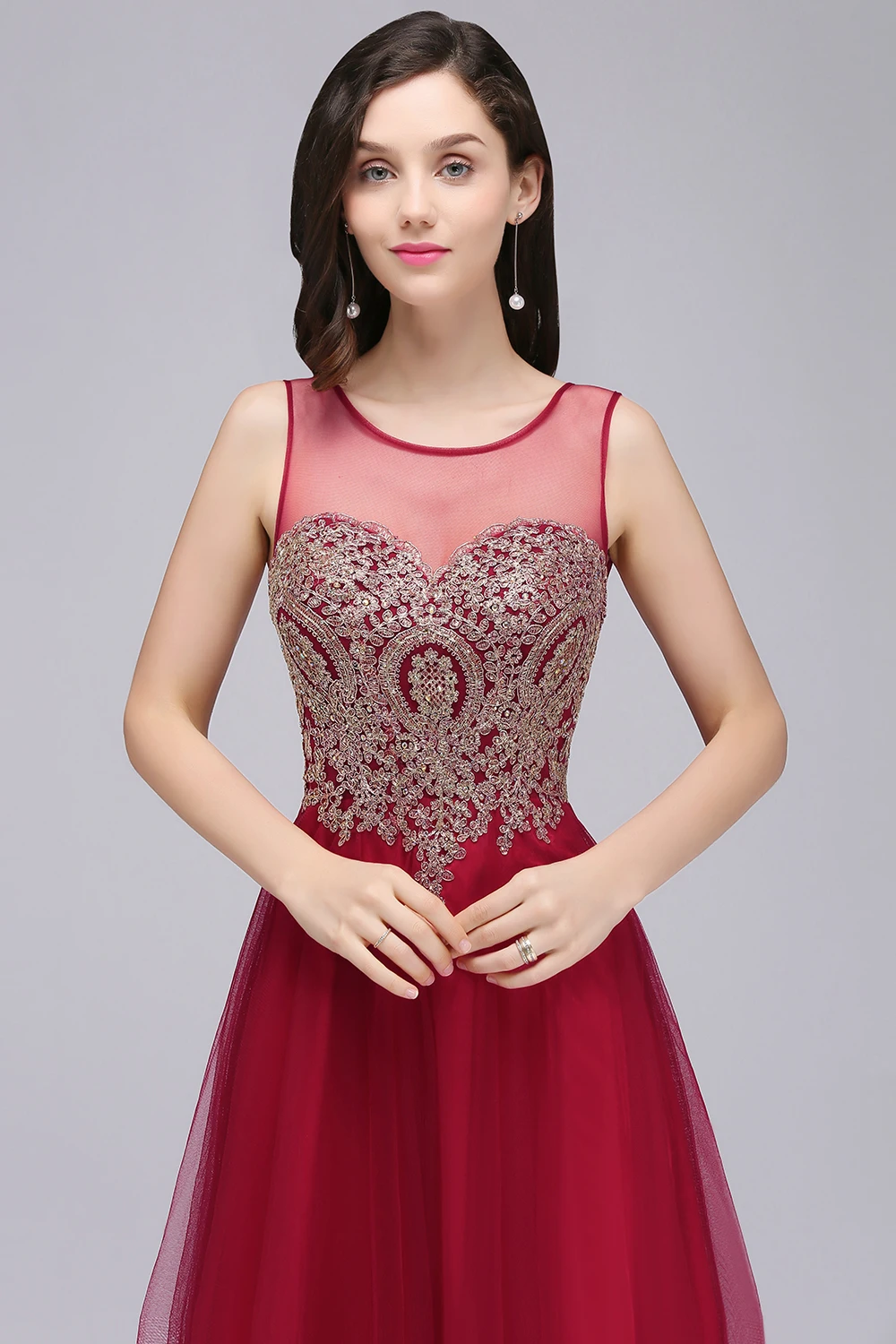 Babyonlinedress на заказ 34 Цвета кружевное шифоновое вечернее платье сексуальное v