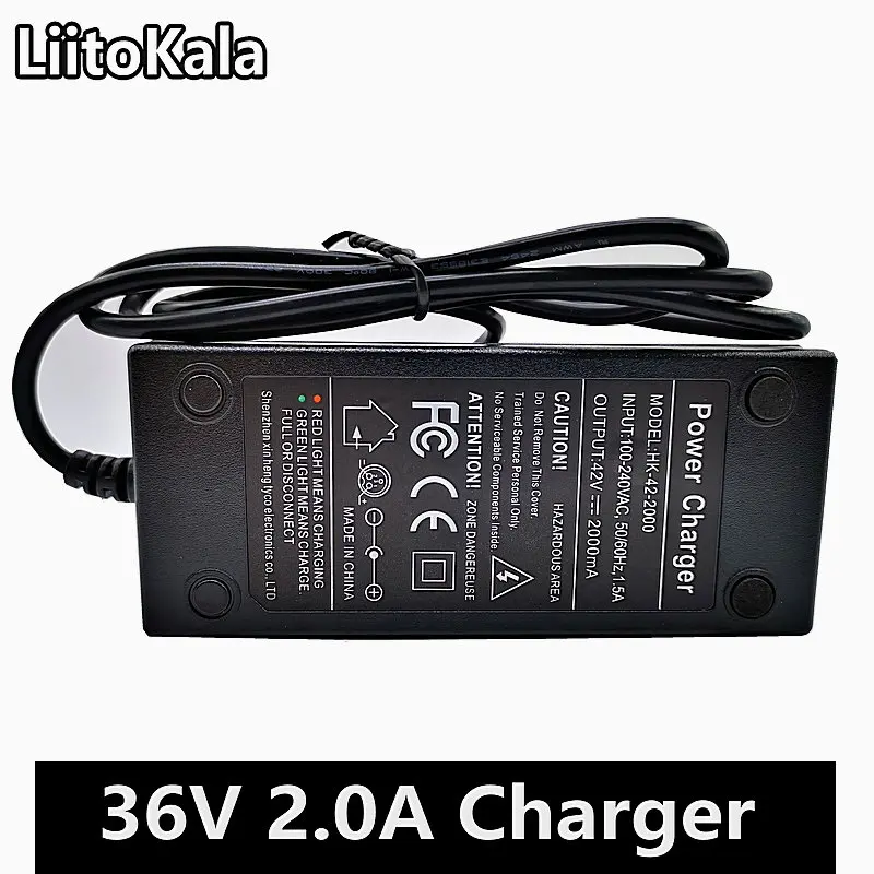 Зарядное устройство 36 В 2 А выход 42 в входное зарядное 100 240 переменного тока литий