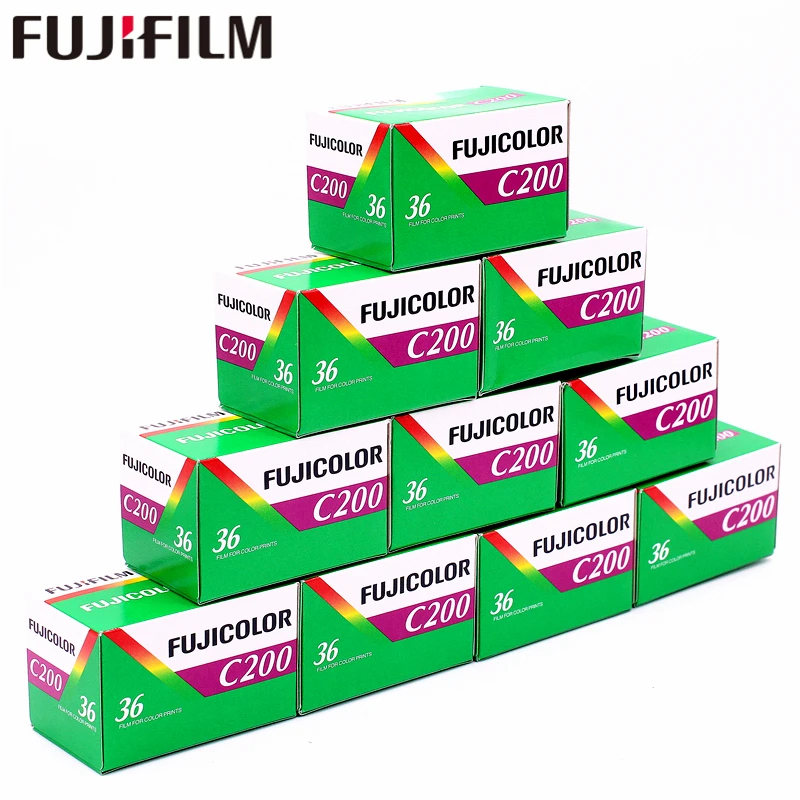 10 рулонов цветной Fujifilm Fuji C200 цветная пленка 35 мм 36 экспозиция для формата 135 Holga BC