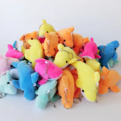10 cm 2 pcs 2 шт 10 см мягкие животные Плюшевые Игрушки Брелки Дельфин плюшевые игрушки горячие милые Развивающие игрушки для детей Llavero Kawaii Oyuncak - Цвет: 10 cm 2 pcs
