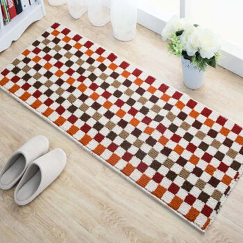 Синий/красный/зеленый 2 шт наборы резиновым Non slip Кухня ковры и коврики животных