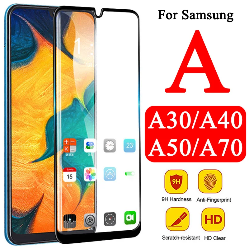 Бронированное Защитное стекло для Samsung Galaxy A50 A70 A40 A30 Samsun A 50 70 40 30 Защитная пленка