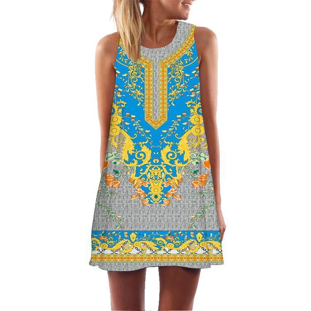 Летнее платье Новое поступление Женская одежда в винтажном стиле летнее без