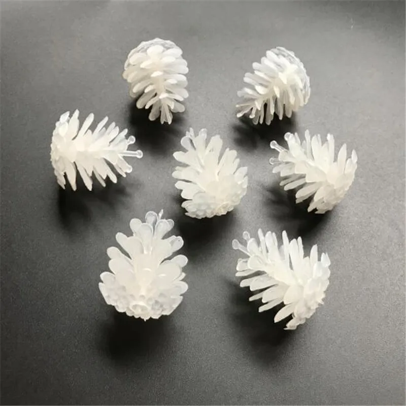 

30pcs white Pine Cone for Christmas tree holiday decoration lighting indoor outdoor Fairy Lights