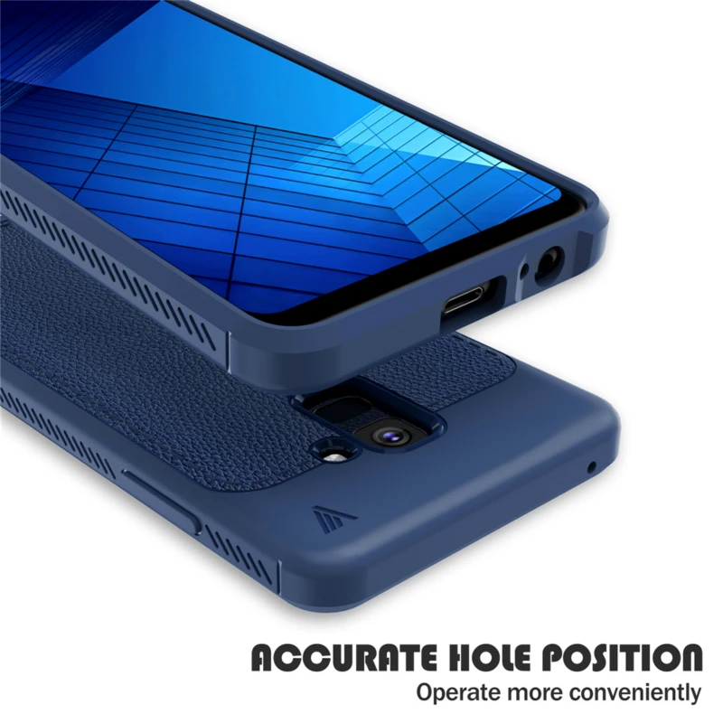 Для samsung Galaxy A8 2018 Роскошный чехол грязи устойчивый к царапинам Мягкие TPU Защитите