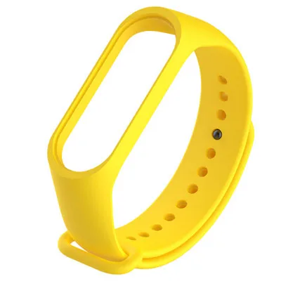 yellow Для Xiaomi mi Band 4 3 силиконовый розовый сменный Браслет ремешок для Xiomi mi band 3 mi Band 4 3 band 4 ремешок на запястье - Цвет: yellow