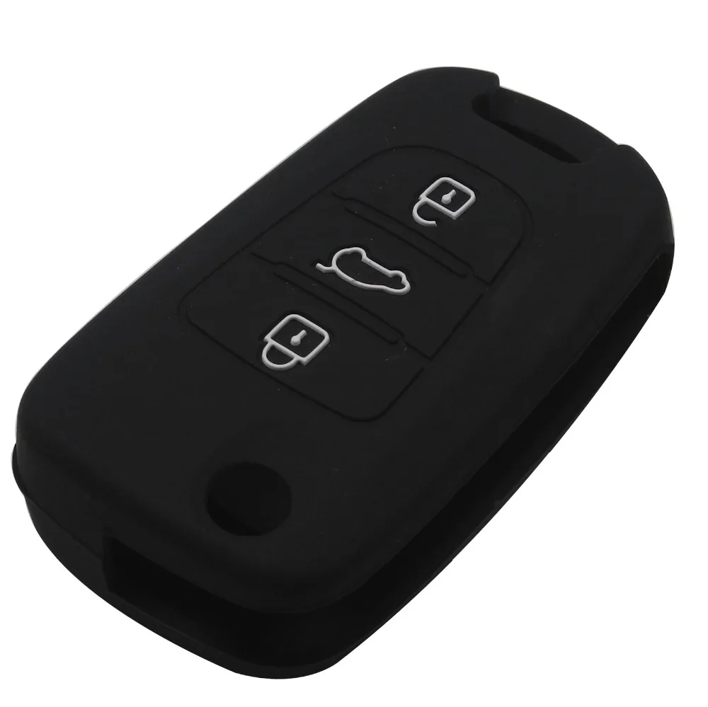 Силиконовый чехол для ключей hyundai i20 i30 i35 iX20 iX35 Solaris Verna 3BTN Kia RIO K2 K5 Sportage Sorento|key case for