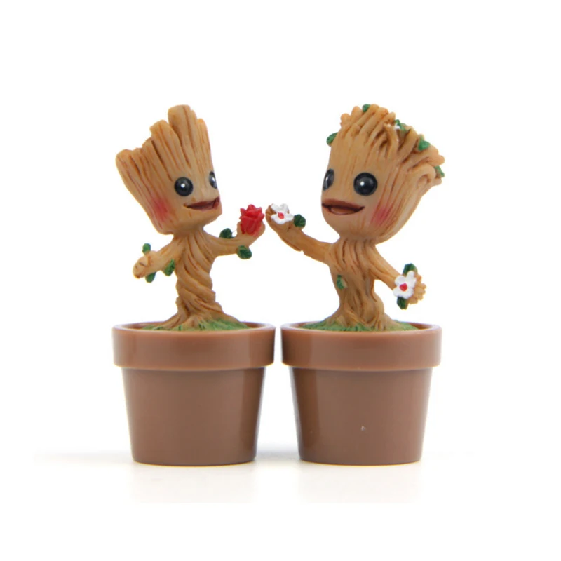 Детский цветочный горшок фигурки Милая модель ручка игрушка лучшие подарки для