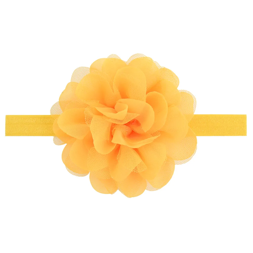 1 шт. Детские волосы для девочек аксессуары эластичная лента шифоновая повязка на
