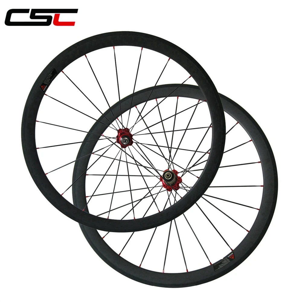 Комплект бескамерных колес для шоссейного велосипеда C U образными отверстиями 25