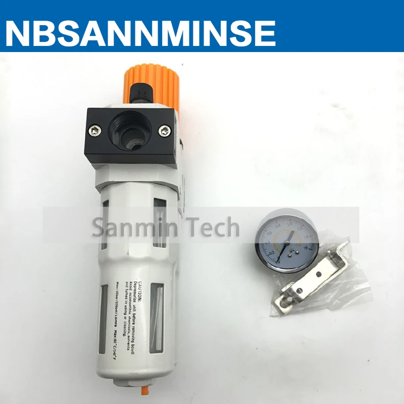 NBSANMINSE DC201 M5 1/8 1/4 3/8 1/2 3/4 1 воздушный компрессор смазочное масло вода воздушный фильтр сепаратора регулирующий клапан