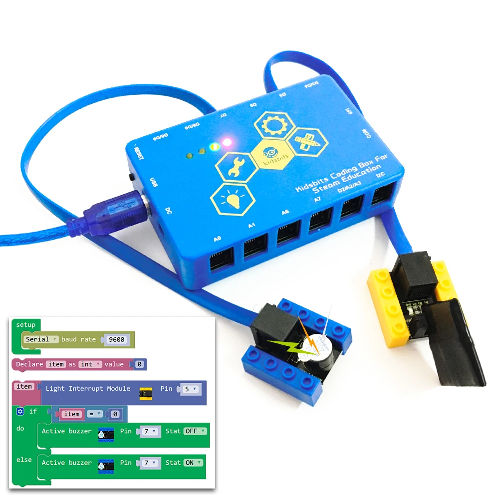 Kidsbits блоки кодирования активный звуковой модуль для Arduino STEM | Компьютеры и офис