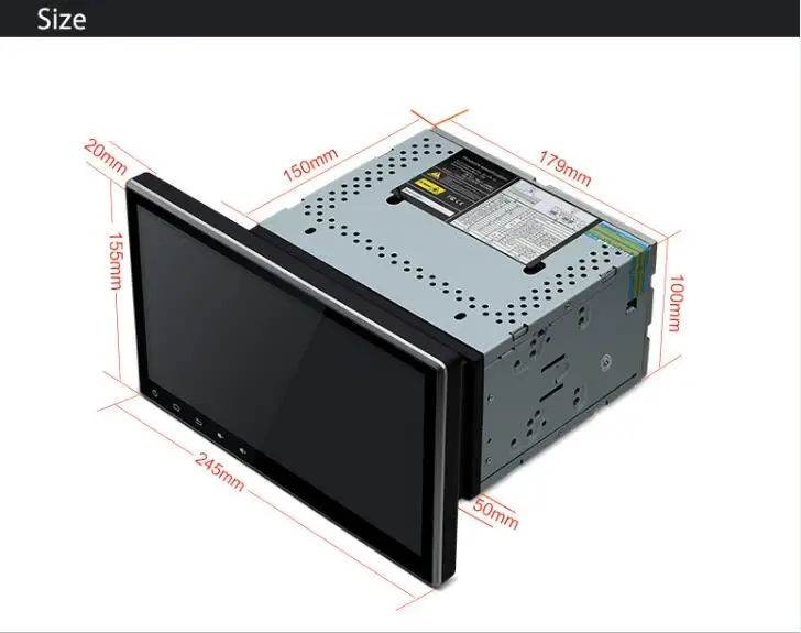 ОС Android 6.0 10 &quot8 core 2 DIN Универсальный Автомобильный DVD GPS плеер Стерео Авторадио