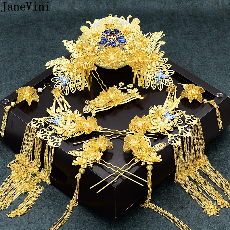 Женский свадебный аксессуар для волос с синей бабочкой|Украшения волос| |