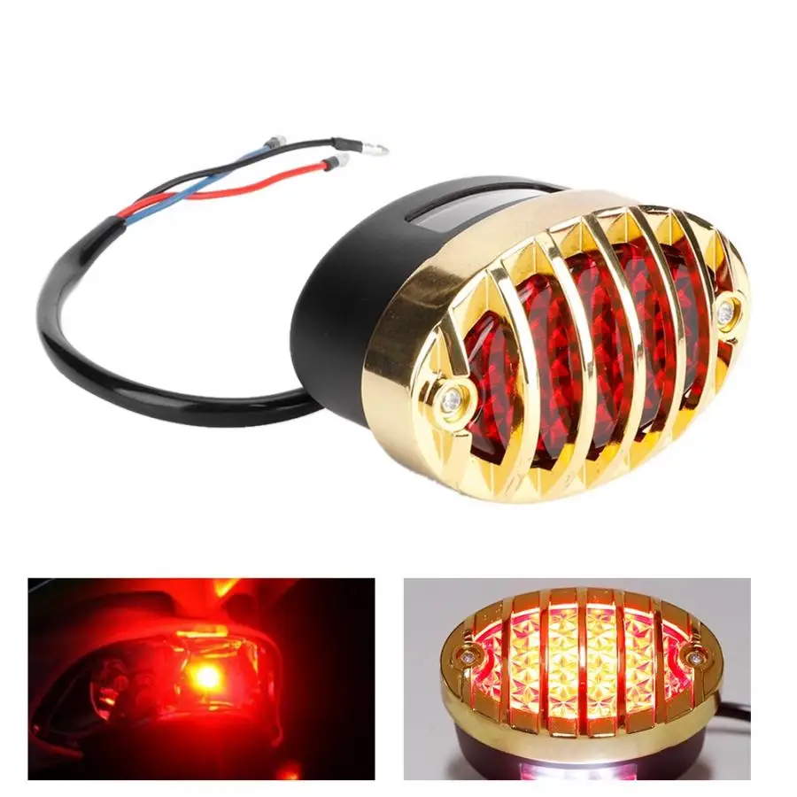 Универсальный мотоциклетный задний фонарь в стиле ретро Защита радиатора стоп
