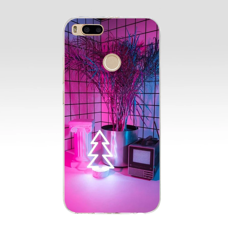 129SD эстетика vaporwave Мягкий Силиконовый ТПУ чехол для телефона для xiaomi redmi 4A 4X note 4 4x mi A1 A2 lite - Цвет: 23