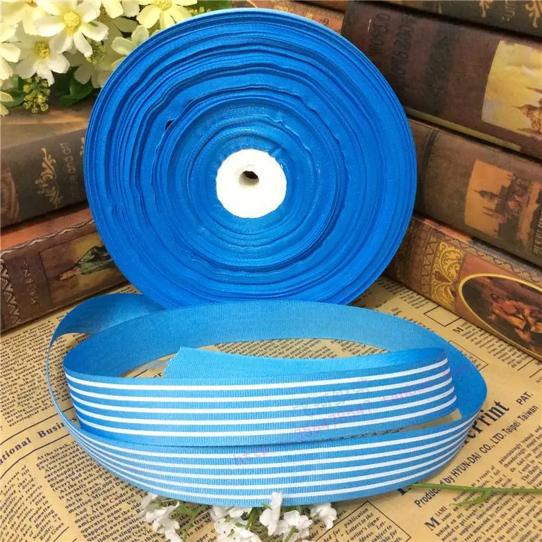 Горячая Мода (50 ярдов/Лот) 1 ''(25 мм) черно-красная полоса Корсажная Лента