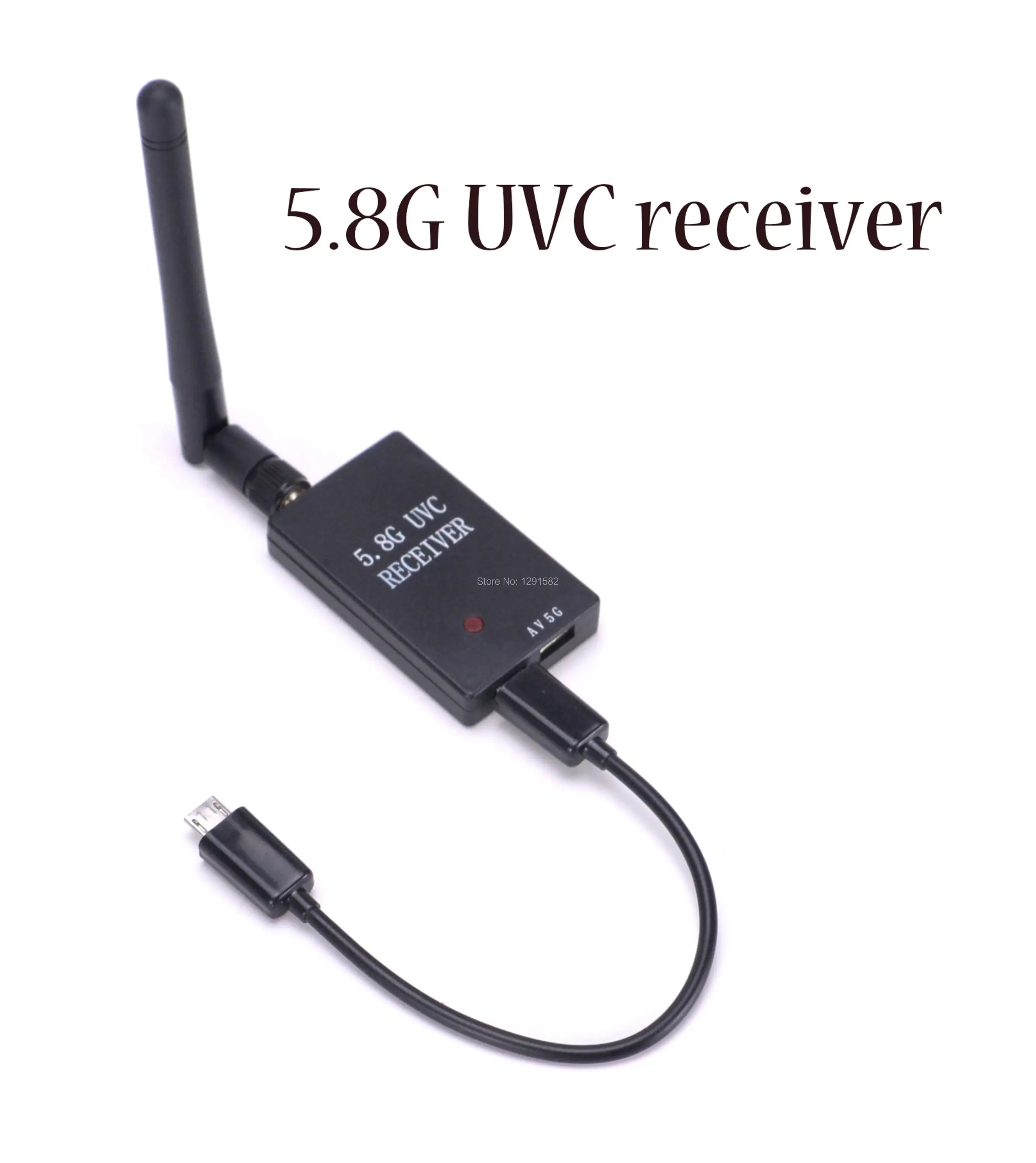 Мини ресивер 5 8G FPV UVC для видеосъемки OTG VR Android телефон с пластиковым черным или