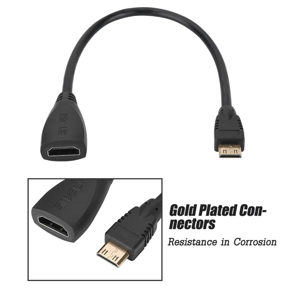 Высокоскоростной Переходник с HDMI на Mini совместимый штекер 1080P 3D| |