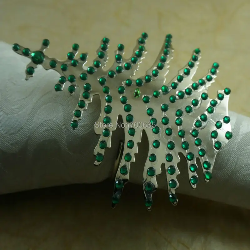 christmas tree decoration napkin ring cheap holder | Napkin Rings