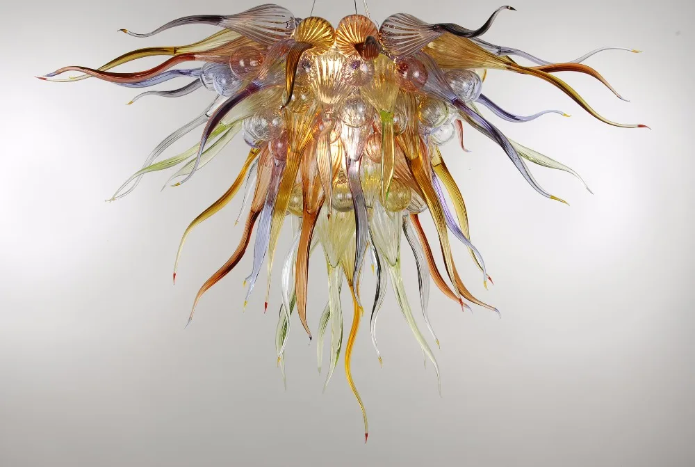 Красивая художественная стеклянная люстра кофейного бара Chihuly светодиодные