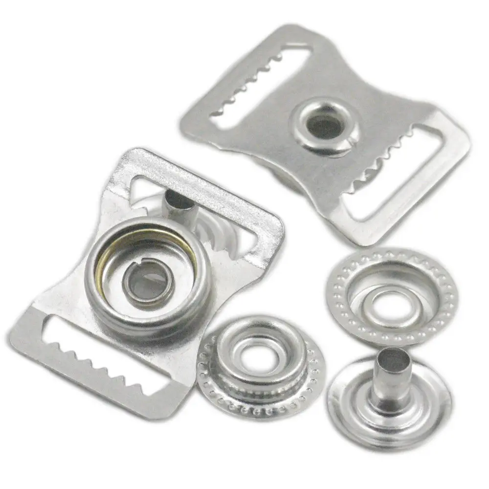10 Pcs Adjustable Cap Buckle Webbing Non-slip tooth Snap Fastener Tool for Leather Circumference Buttons Craft 26.5mm x 20mm | Дом и сад