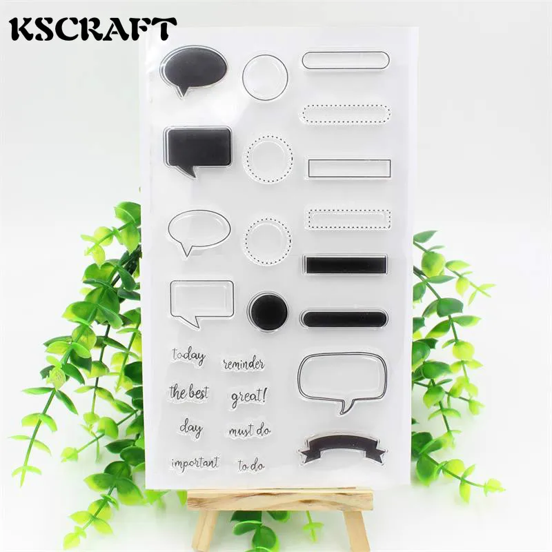 KSCRAFT проектов Чистая силиконовая резина штамп для скрапбукинга &quotсделай