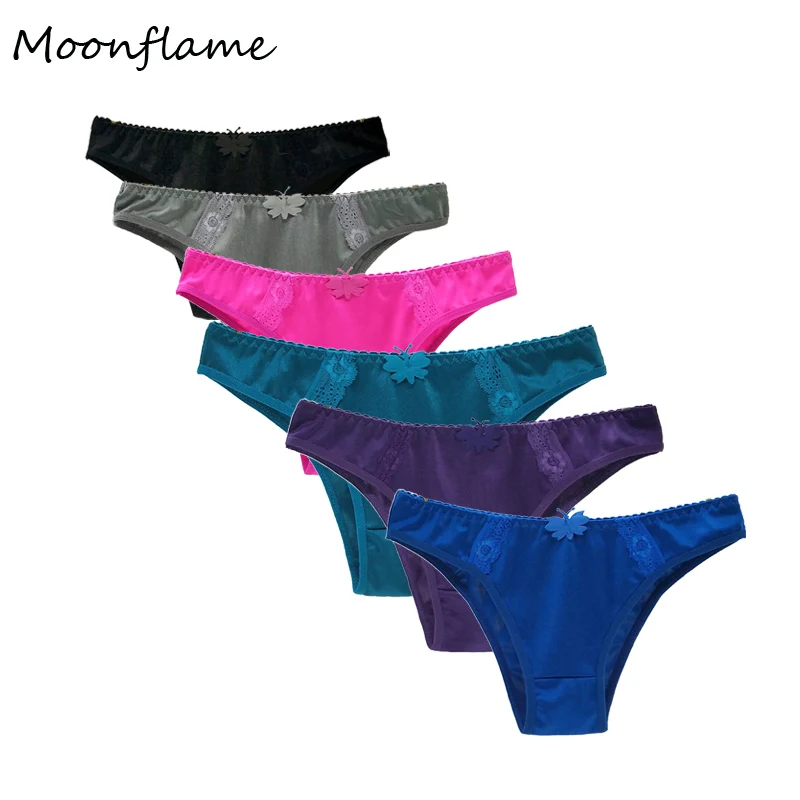 Многоцветный Moonflme, 5 шт./лот, лидер продаж,, нейлон, женские трусики, кружево, полиамид, трусы, нижнее белье, 89275 - Цвет: Многоцветный