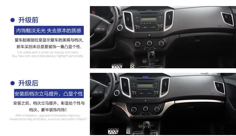 Для hyundai Creta ix25 2014 2017 контрольная панель центральная консоль управления Панель