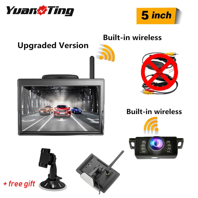YuanTing встроенное беспроводное устройство 5 ''заднего Riew монитор заднего вида