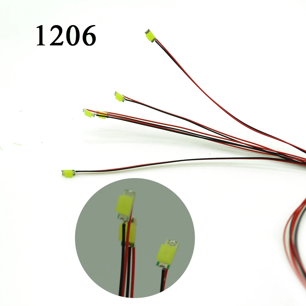 1206 SMD модель поезда HO N OO Масштаб предварительно припаянный micro litz проводной