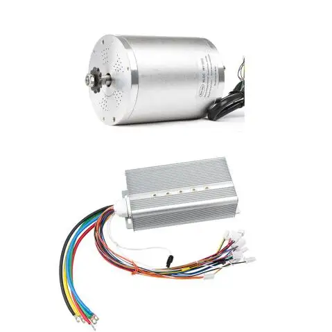 1 комплект Электрический мотор 72V 3000 W, регулятор бесщеточного двигателя 48 V-72 V 50A, обратный поворот дроссельной заслонки, Мощность Замок зажигания для электрического скутера - Цвет: 2in1(Moto No Foot)