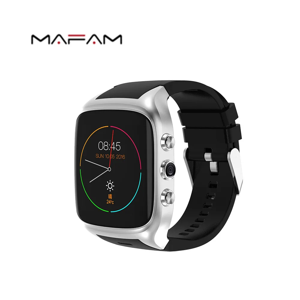 MAFAM X01S Смарт часы Android OS 5 1 54 дюймов MTK6580 Встроенная память 8 GB + Оперативная 512 MB