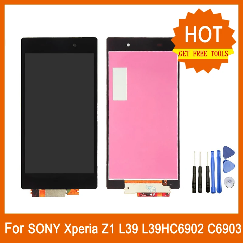 Для sony Xperia Z1 L39 L39H C6902 C6903 ЖК-дисплей сменный сенсорный экран дигитайзер ЖК-комбо