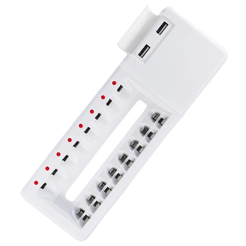 AABB новинка 8 лотов быстрое зарядное устройство 2 Usb разъем для батареи Ni Cd MH Aa Aaa