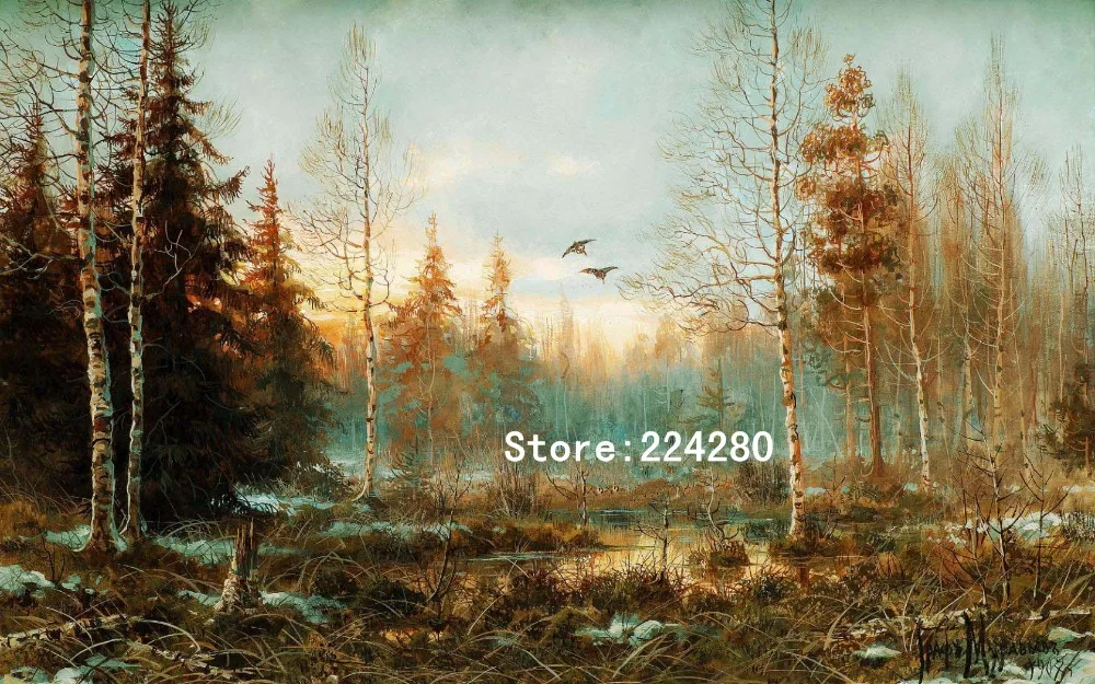 

The Forest Landscape Paintings Needlework,Cross stitch,14CT Unprinted Embroidery kits Art Cross-Stitching,DIY Handmade Decor