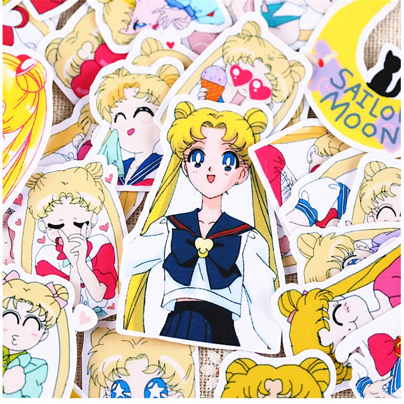 36 шт. креативные милые ссамозакрывающийся крафт Довольно Хранитель Сейлор Мун