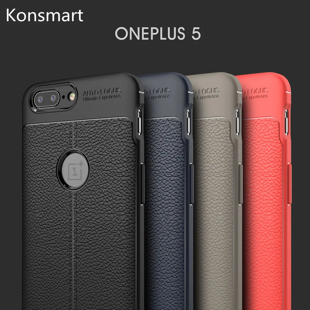 Чехол для OnePlus 5 Oneplus5 TPU кожаный чехол мягкий силиконовый край Полный Капа один