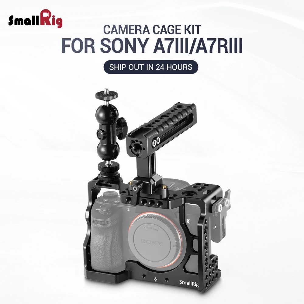 Клетка для камеры SmallRig A7M3 комплект для камеры sony A7RIII/A7III с ручкой и шаровой головкой a7iii аксессуары A7 III клетка для камеры