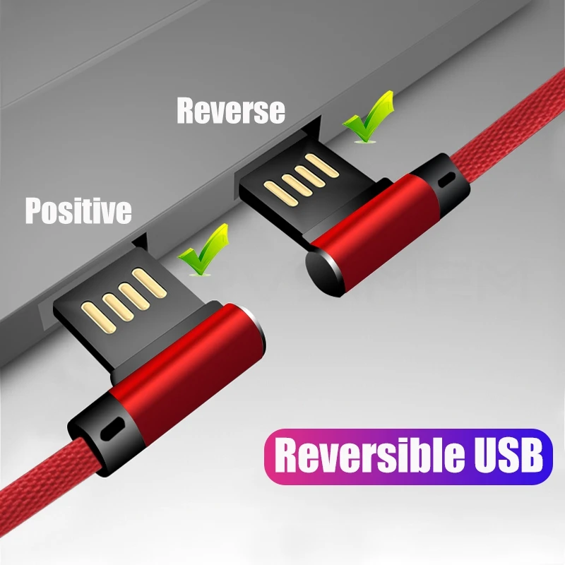 Frvsimem USB C Type кабель для передачи данных Портативный 90 градусов двойной Type-C прочный