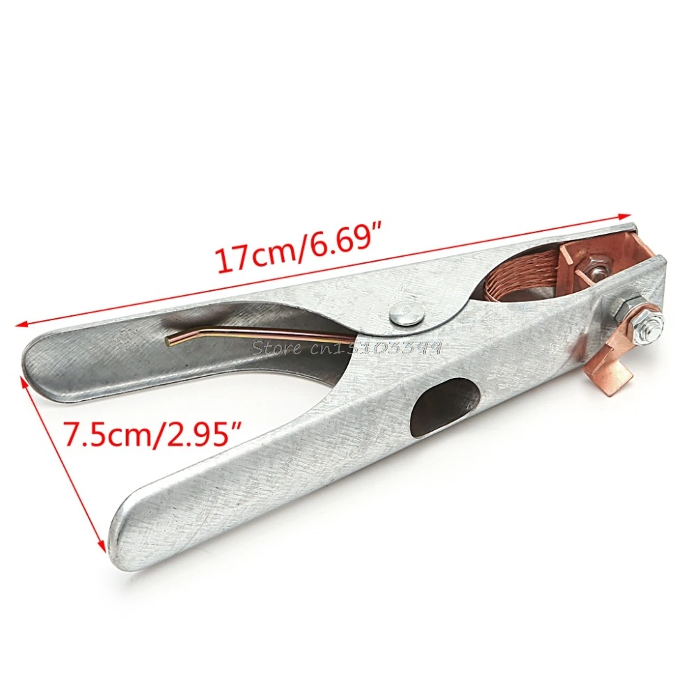 

Welding Manual Welder Arc Earth Ground Cable Copper Grip Clip Clamp 300A Drop Ship