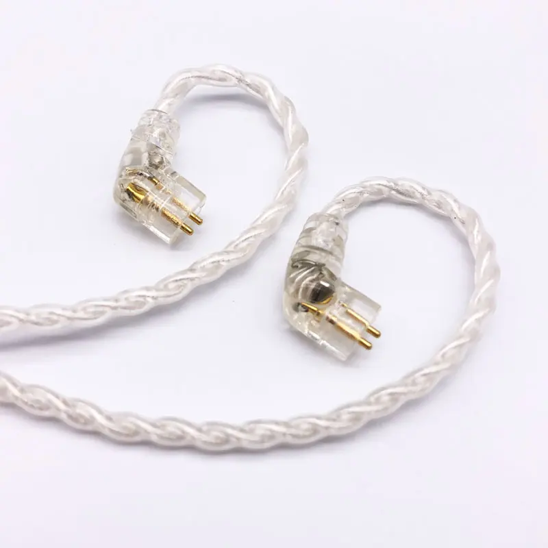 Новый 4 Жильный Кабель 0 78 мм 2 контактный для наушников UE QDC KZ ZSN ZS10 PRO с разъемом 3 5