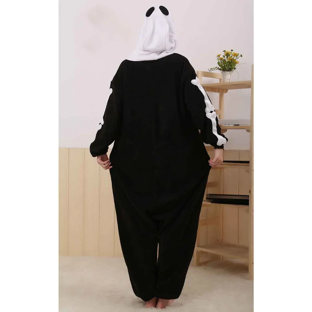 2015 все в одном фланели мультфильм косплей череп Loungewear взрослый мужской домашняя