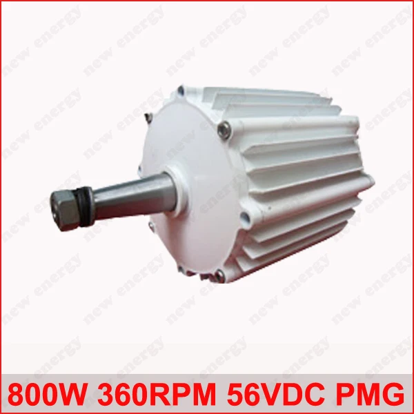 

800W 360RPM 56VDC Horizontal Wind & Hydro Alternator/ Permanent Magnet Water Power Dynamotor Hydro Turbine New Energy