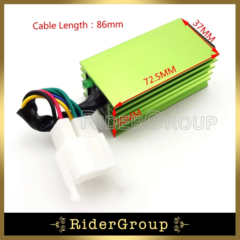 Алюминиевая 6-контактная Коробка зажигания переменного тока CDI D8TC Свеча для CG 125cc