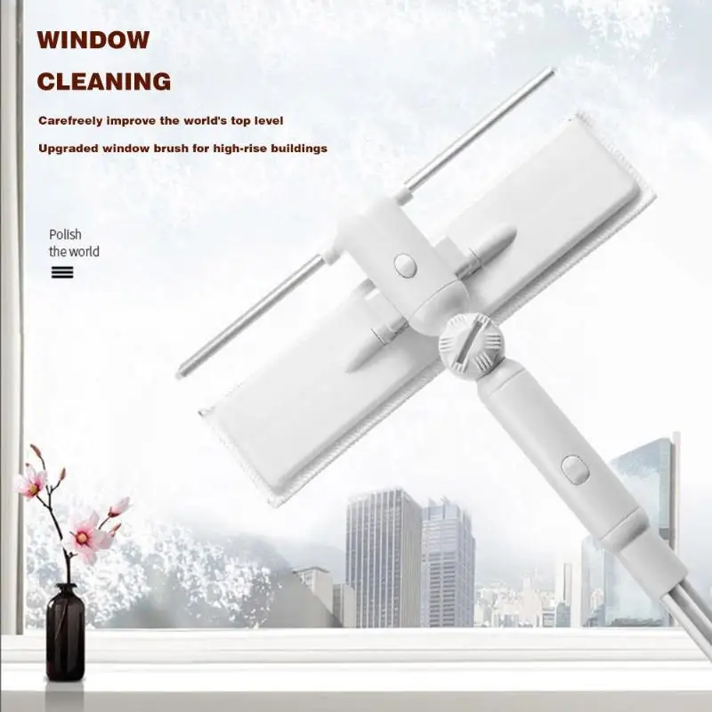 New Telescopic High-rise Cleaning Glass Sponge Mop Multi Cleaner Brush Washing Windows Dust Brush Easy Clean the Windows