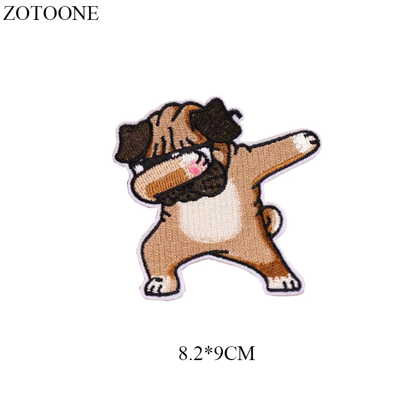 ZOTOONE вышивка хот поп собака патч джинсы Железный На динозавр коала медведь патчи