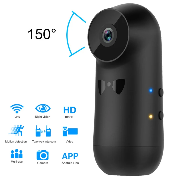 Микро WiFi камера видеокамера 1080P широкоугольный объектив экшн ночное видение маленький рекордер мини видеокамера Поддержка 128 ГБ TF Карта